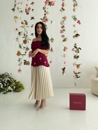 فستان إليت مارون