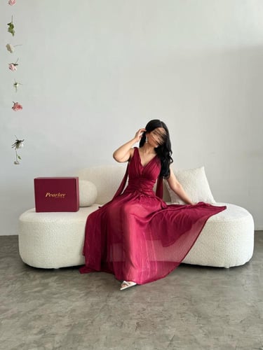 فستان ناعم لولو من الظهر