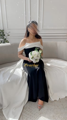 فستان سهره بذيل ابيض