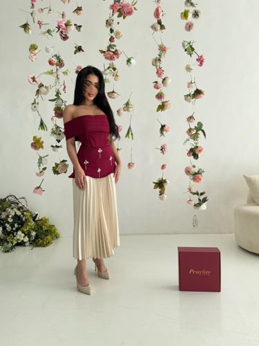 فستان إليت مارون