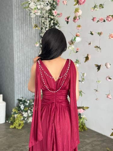 فستان ناعم لولو من الظهر