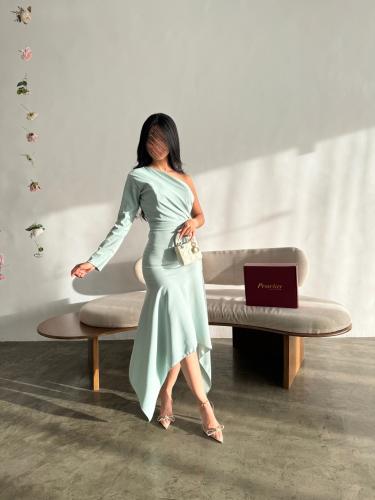 فستان ميدي سماوي