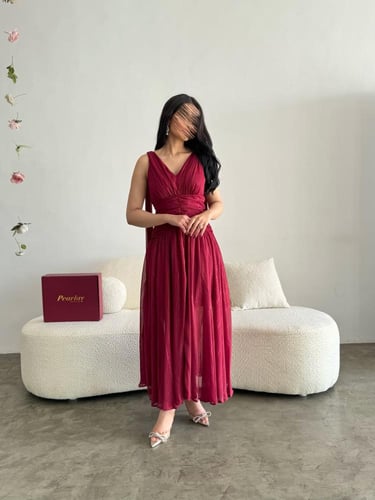 فستان ناعم لولو من الظهر