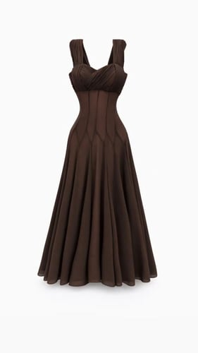 فستان موكا الكلاسيكي