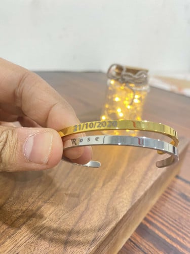 اساور فضي و ذهبي حبه واحده