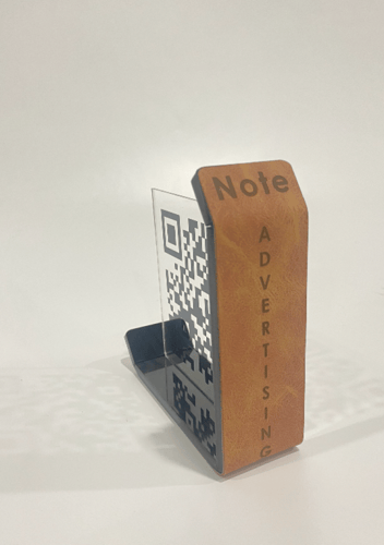 قاعدة من الكليريك والجلد لمنيو المطاعم 6 حبات