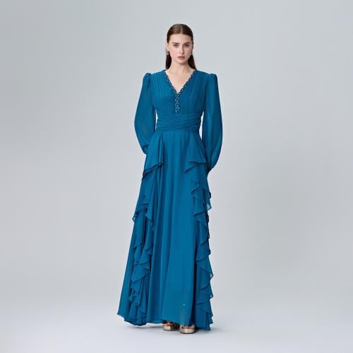 فستان شيفون انيق