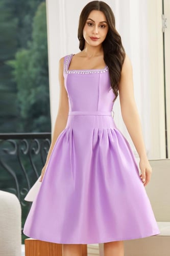 فستان موف أنيق