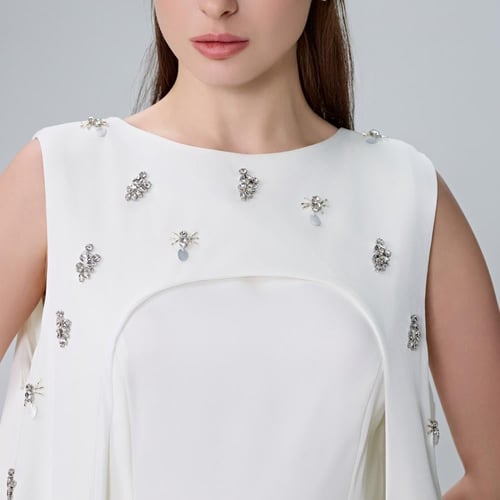 فستان انيق بكرستال