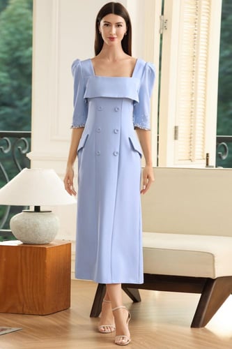 فستان مزين بكرستال