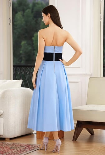 فستان سواريه بحزام