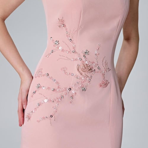 فستان بكرستال حصري