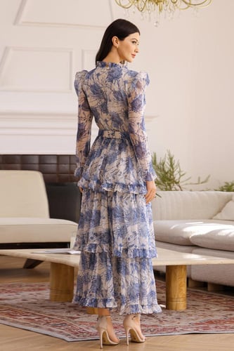 فستان مورد بكرستال