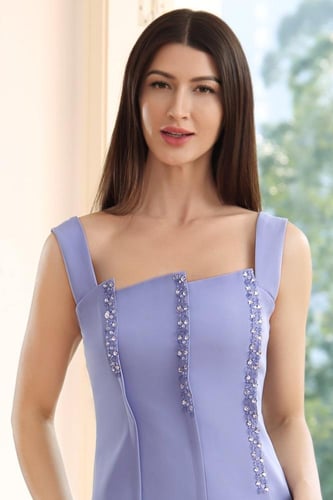 فستان مميز بكرستال