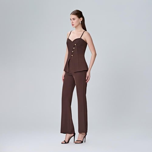 بلوزة مزين بزرار