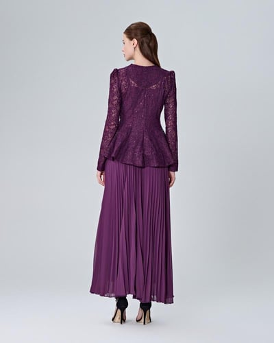 تنورة شيفون بكسرات