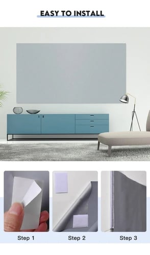 شاشة بروجكتر قماش رمادي عاكس للإضاءة مقاس 120 إنش