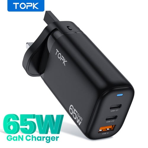 TOPK 65W Charger شاحن جداري بقوة 65 واط
