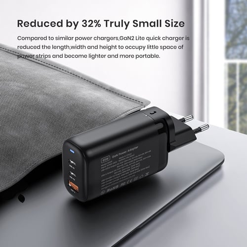 TOPK 65W Charger شاحن جداري بقوة 65 واط