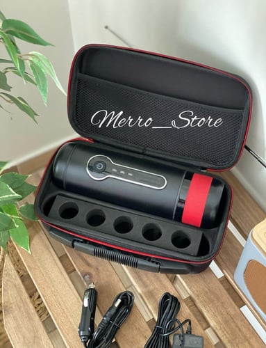 باكيج آلة صنع القهوة المحمولة مع حقيبتها