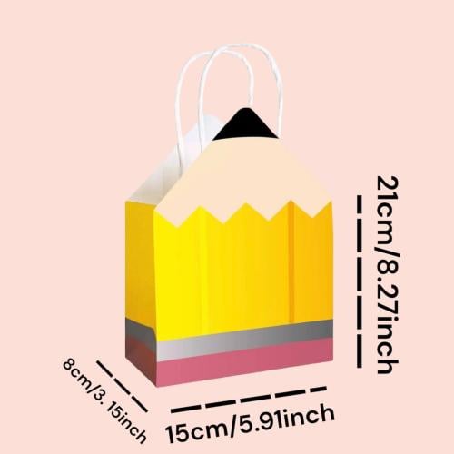 كيس هدايا ورقي بشكل قلم