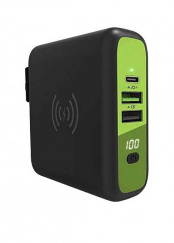 باور بنك امبالا كيو آي مع شاحن لاسلكي وشاحن جداري...