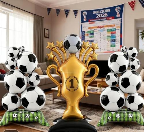 زينة بالونات كأس العالم