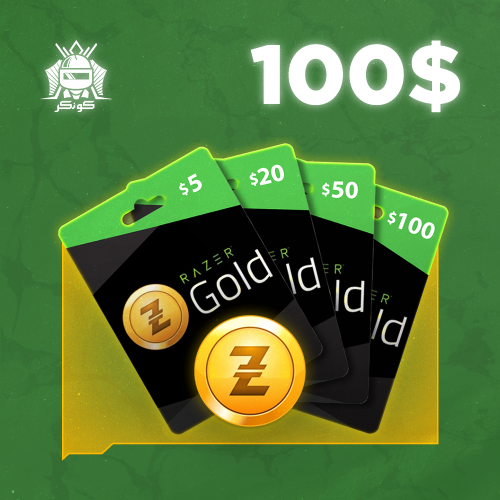 رصيد 100 دولار (ريزر قولد)