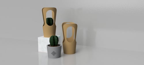 باكيج اليوم الوطني 93 ( باكيج ورقي + أصيص فخار محف...