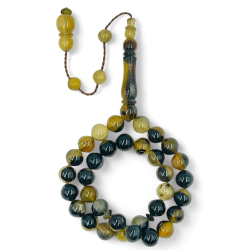 سبحة ظهر سلحفاة (ترسه) - 33 خرزة 10 ملي