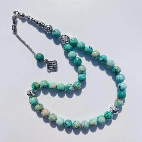 سبحة حجر فيزوز طبيعي