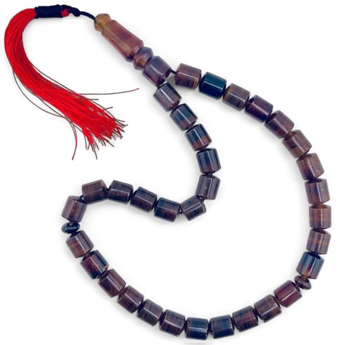 سبحة كهرمان سومطري طبيعي - 12 ملي