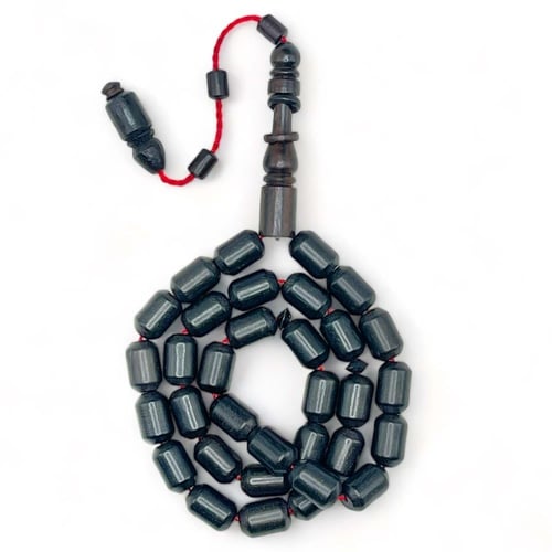 سبحة خشب ابنوس طبيعي