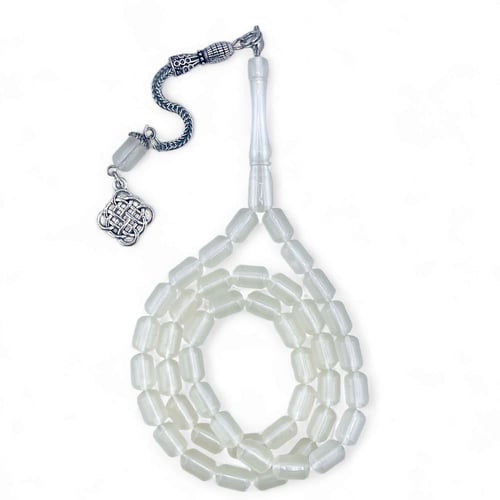 سبحة بكلايت فسفور مضيئ باللون الاخضر 7 ملي 45 خرزة