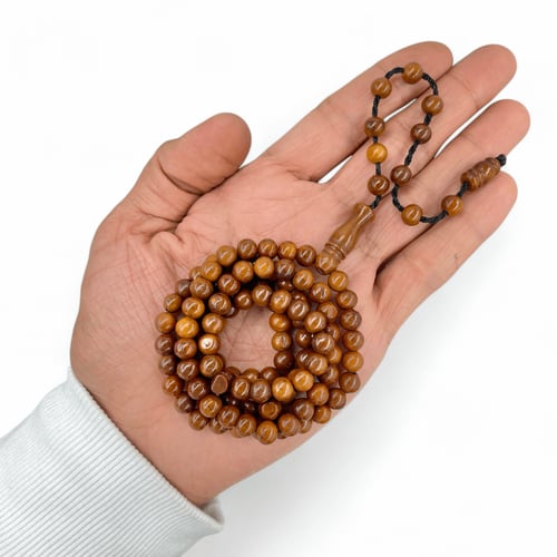 سبحة كوك طبيعي - العدد 99- 7 ملي