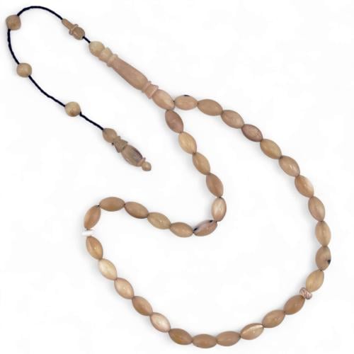 سبحة قرن جاموس طبيعي - 33 خرزة 7 ملي