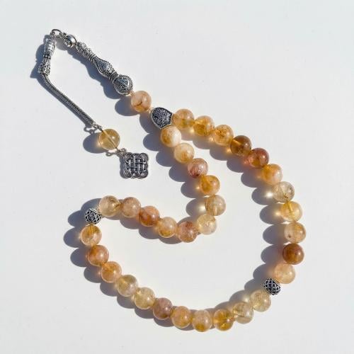 سبحة فاخرة بحجر السترين الأصلي من بانا جولري - 10...