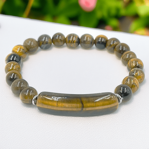 اسوارة حجر عين النمر البني الأصلي – قوة، ثقة، وطاق...