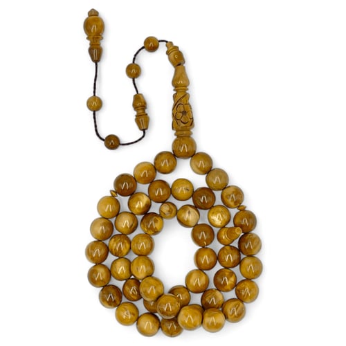 سبحة كوك طبيعي فاخر الشاهد منقوش بجودة عالية 12 مل...