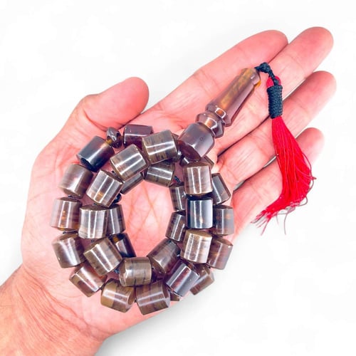 سبحة كهرمان سومطري طبيعي - 12 ملي