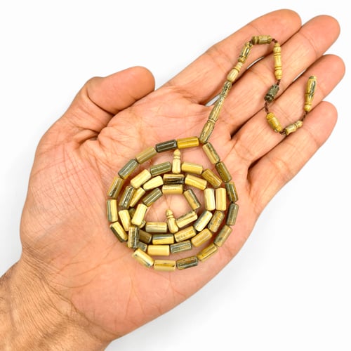 سبحة ناب الماموث ناعم حمل يومي - 4 ملي 45 خرزة فاخ...