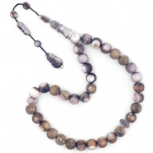 سبحة قرن غزال ( الأيل الاوربي) - 12 ملي 33 خرزة