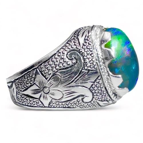 خاتم أوبال إثيوبي رجالي - جمال طبيعي يلفت الأنظار