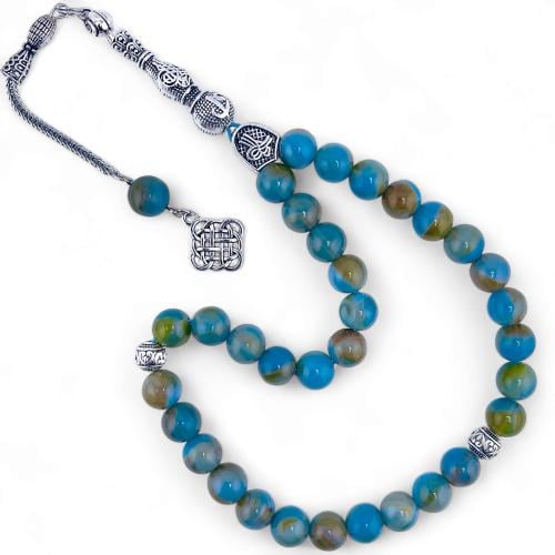 سبحة حجر عقيق افريقي