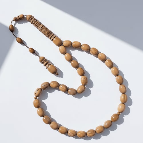 سبحة ناب الماموث المنقرض الشاهد منقوش