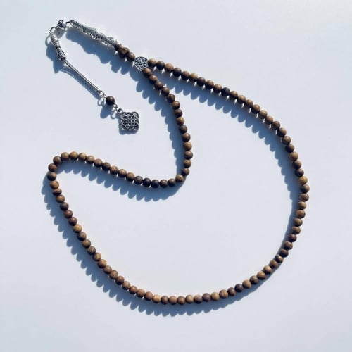 سبحة فواحة من العود الطبيعي - سبحة عود كمبودي - 6...