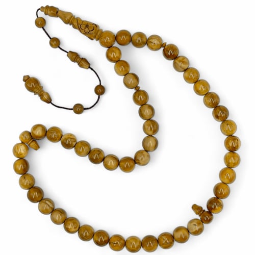 سبحة كوك طبيعي فاخر الشاهد منقوش بجودة عالية 12 مل...