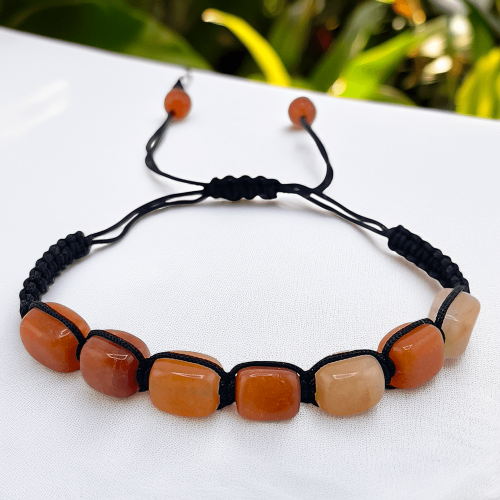 اسوارة حجر العقيق الطبيعي – طاقة متوازنة بتصميم يع...