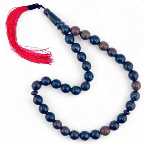 سبحة كهرمان سومطري طبيعي - 13 ملي