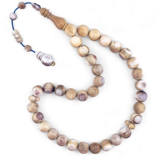 سبحة قرن غزال ( الأيل الاوربي) - 14 ملي 33 خرزة